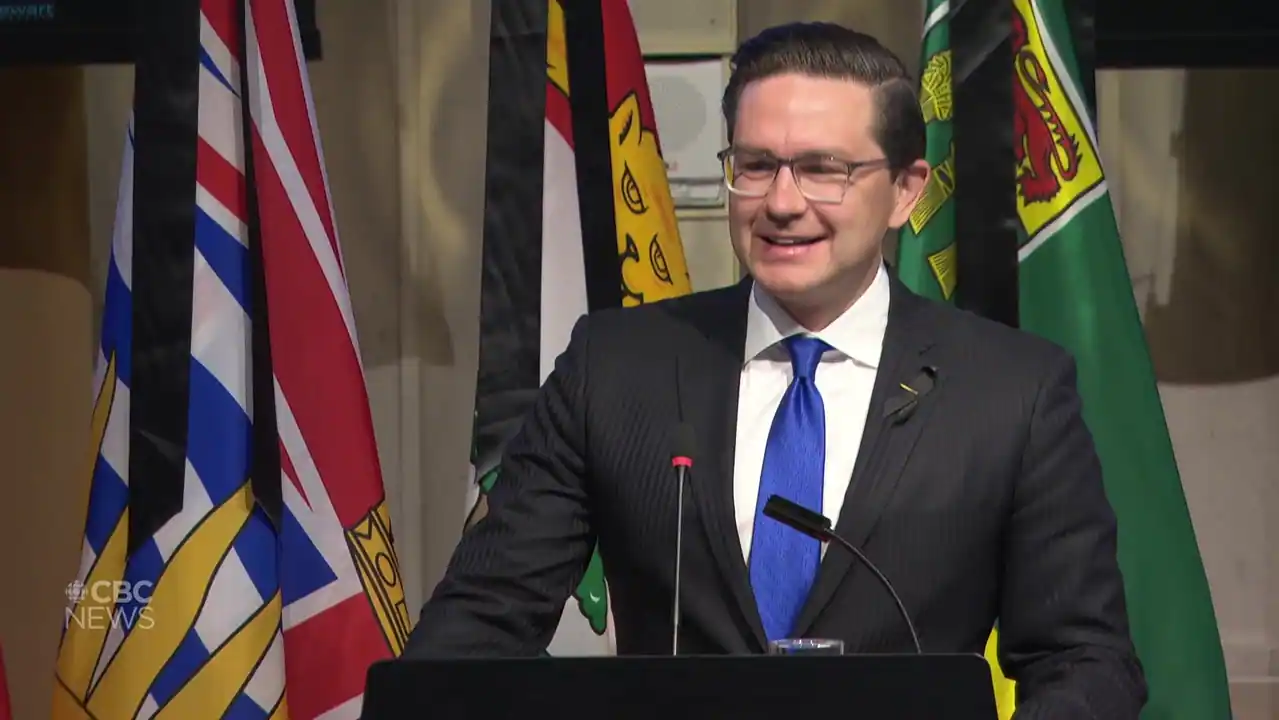 Canadians are hurting': Poilievre says he'll fight for the working class in first caucus speech | CBC News